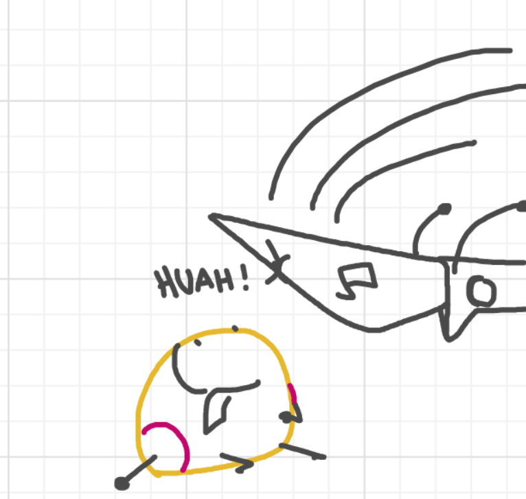 A panel from What's The Point, episode five of the Board Boards object show by Furretwalk/WalkingFurret.